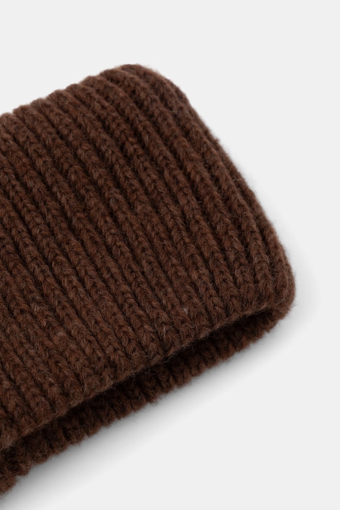 Akcesoria Answear.LAB Opaska na głowę damska z wełną merino 2311668 brązowy