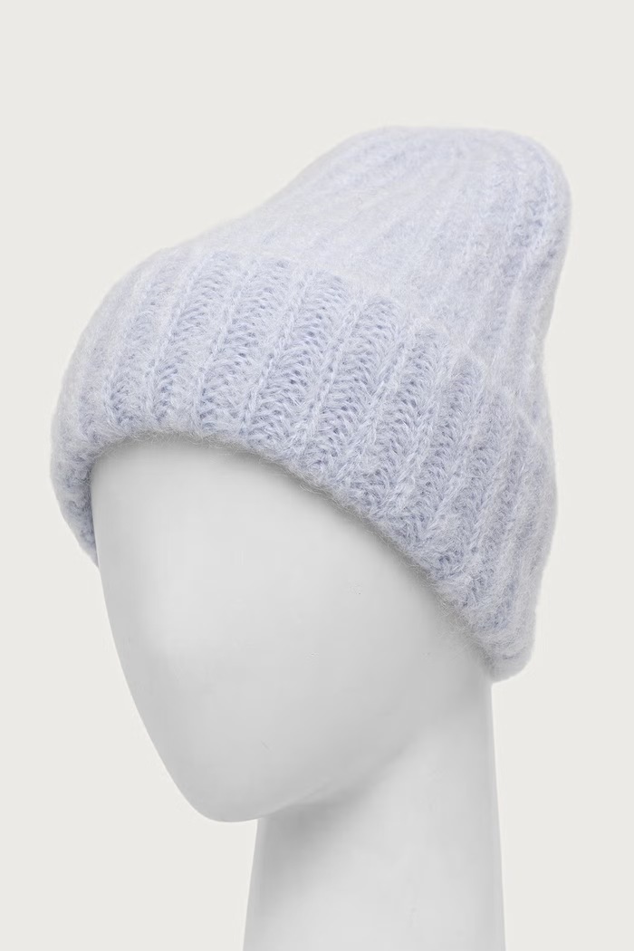 Akcesoria Answear.LAB Czapka damska wełniana WA26-CDD014 niebieski
