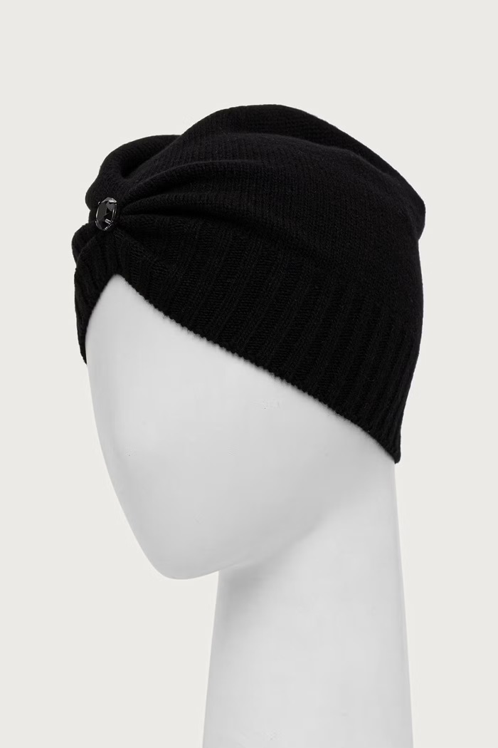 Akcesoria Answear.LAB Czapka damska wełniana WA26-CDD015 czarny