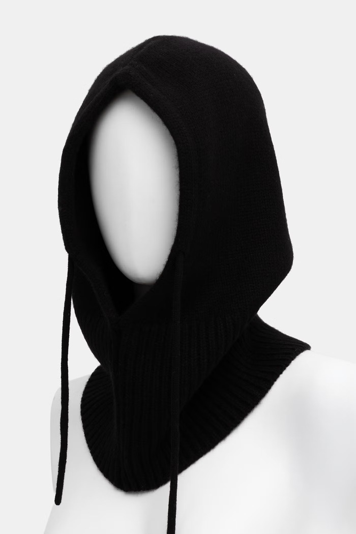 Kaptur damski wełniany Answear.LAB WA26-CDD019 granatowy