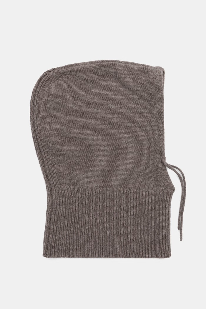 Answear.LAB Kaptur damski wełniany WA26-CDD019 brązowy WA26