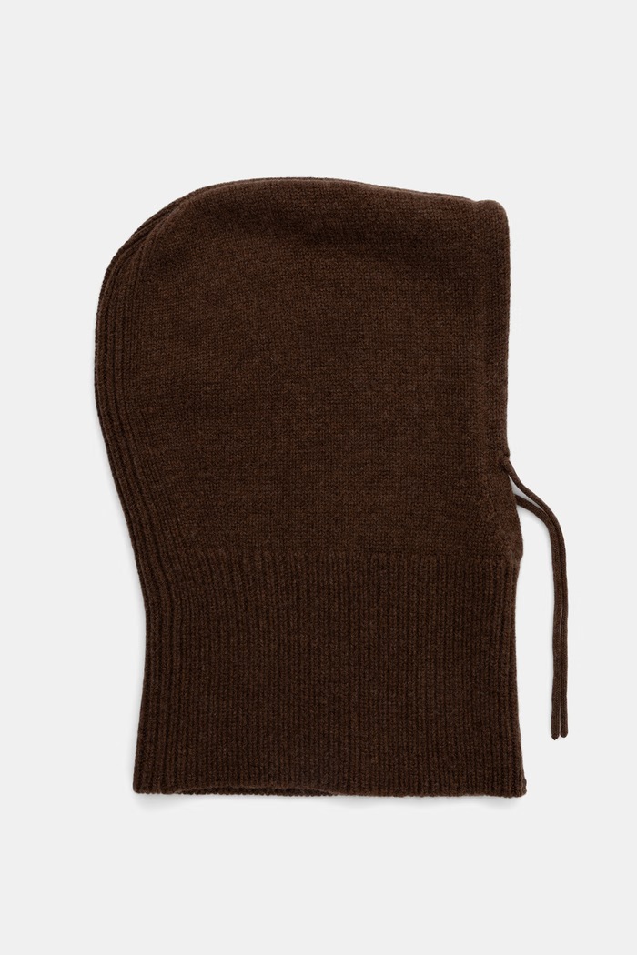Answear.LAB Kaptur damski wełniany WA26-CDD019 brązowy WA26