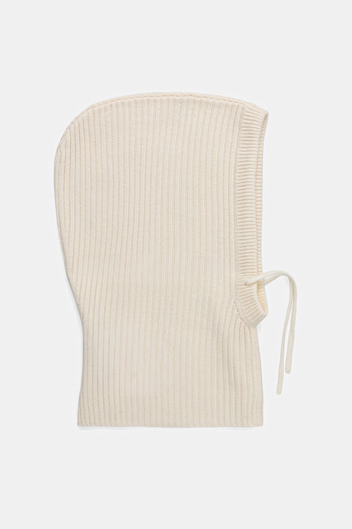 Answear.LAB Kaptur damski z wełny merino WA26-CDD020 biały WA26