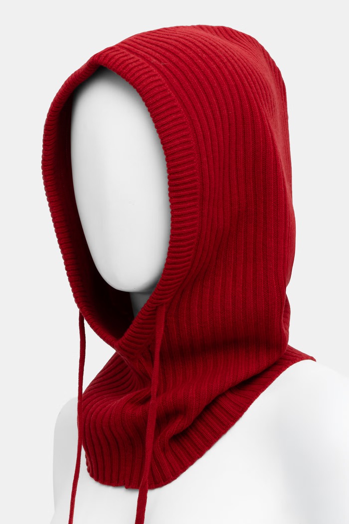 Kaptur damski z wełny merino Answear.LAB WA26-CDD020 czerwony