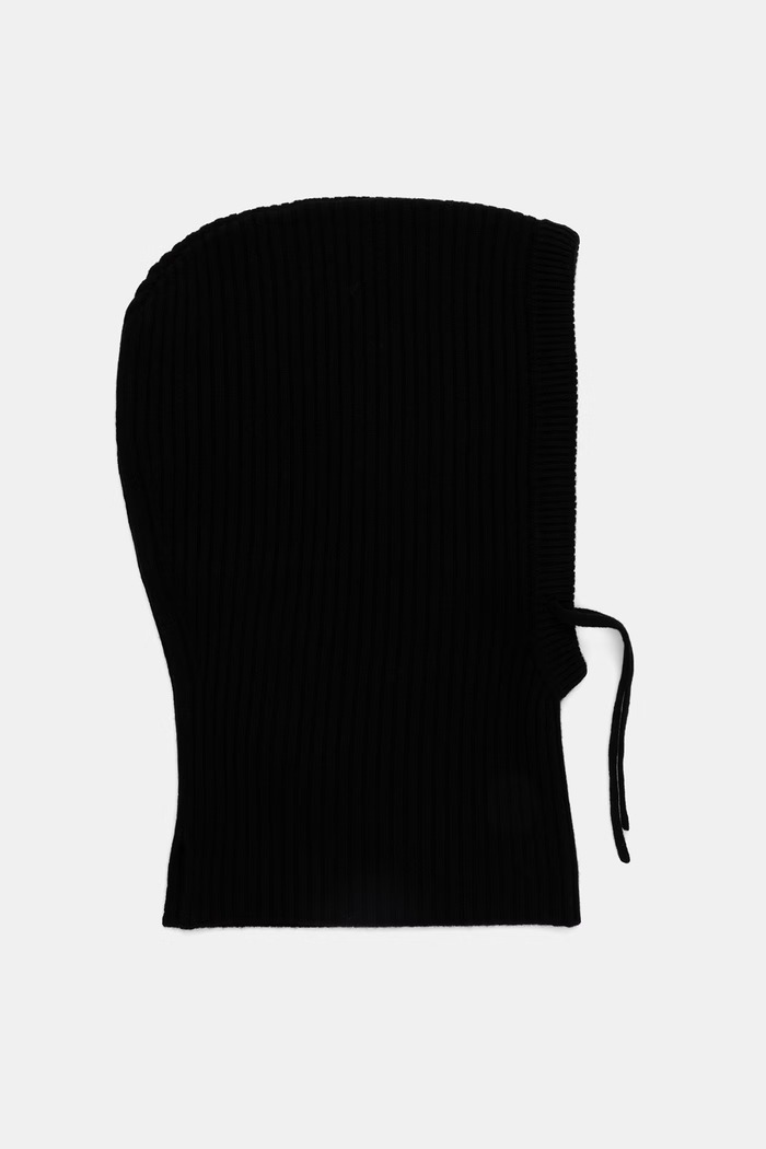 Answear.LAB Kaptur damski z wełny merino WA26-CDD020 granatowy WA26