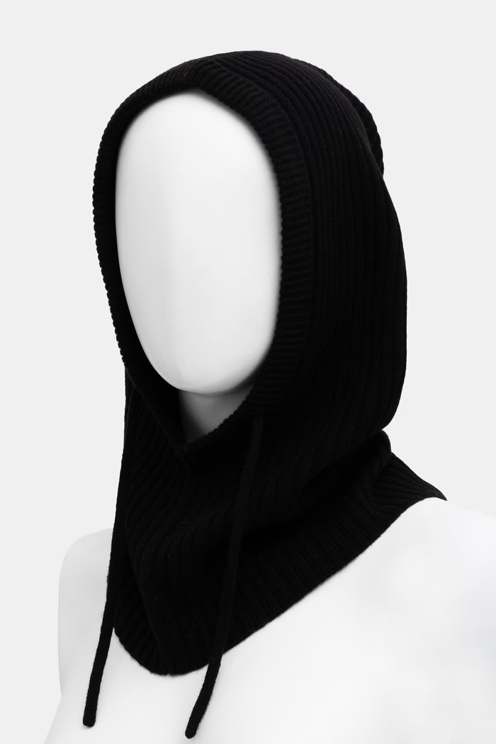 Kaptur damski z wełny merino Answear.LAB WA26-CDD020 granatowy