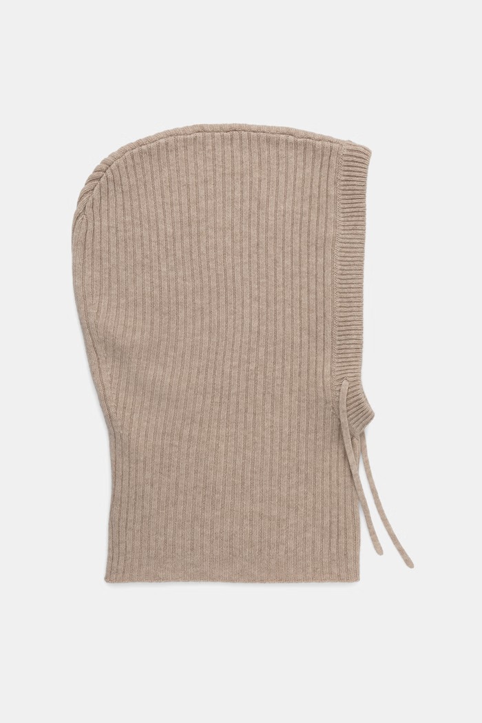 Answear.LAB Kaptur damski z wełny merino WA26-CDD020 beżowy WA26