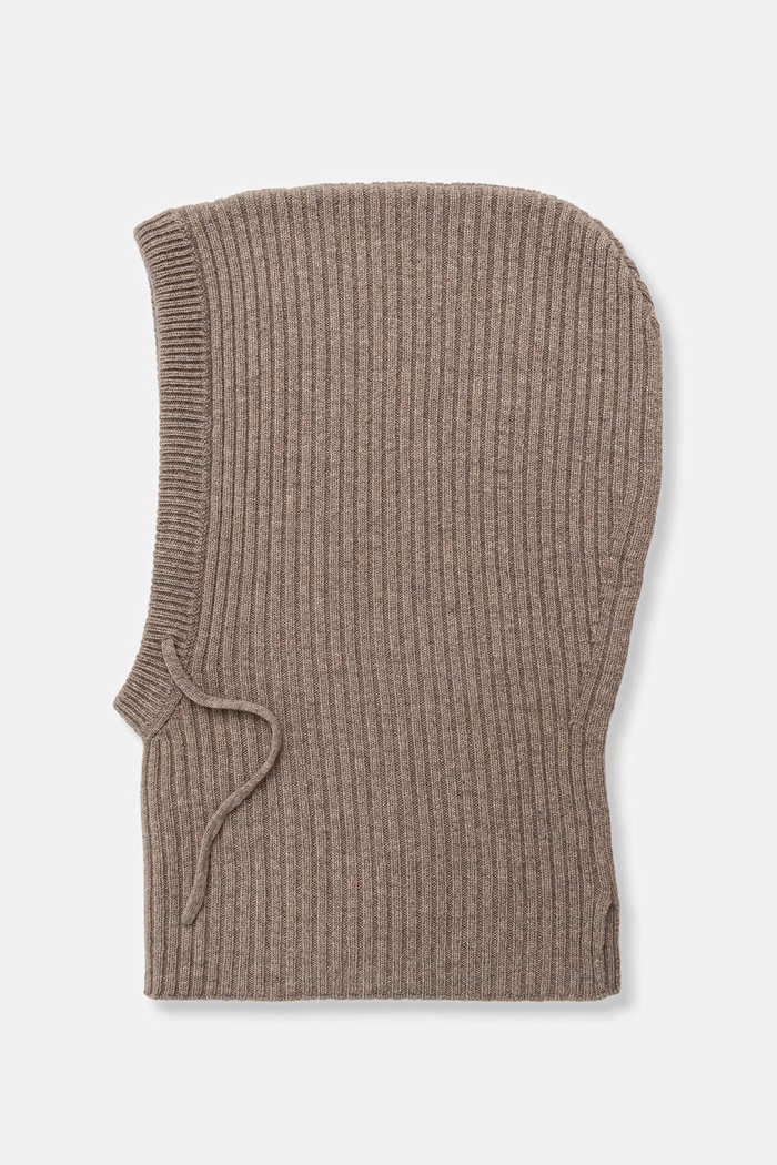 Answear.LAB Kaptur damski z wełny merino WA26-CDD020 brązowy WA26