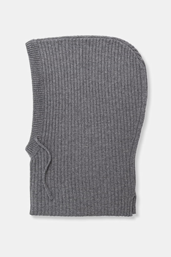 Answear.LAB Kaptur damski z wełny merino WA26-CDD020 szary WA26
