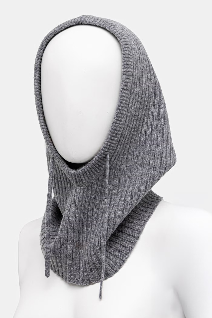 Kaptur damski z wełny merino Answear.LAB WA26-CDD020 szary