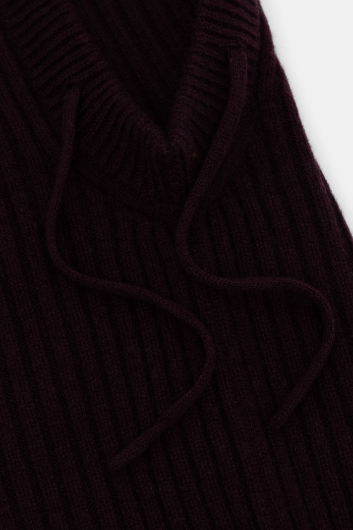 Akcesoria Answear.LAB Kaptur damski z wełny merino WA26-CDD020 bordowy