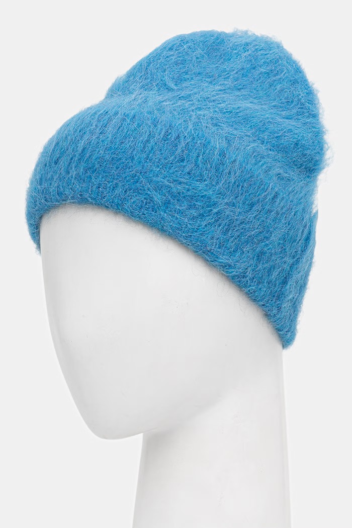 Czapka damska kaszmirowa Answear.LAB CFK-1.cjk niebieski