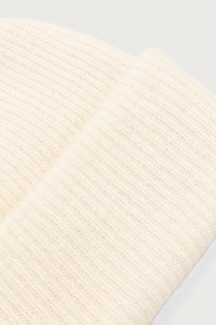 Akcesoria Answear.LAB Czapka beanie damska wełniana z dodatkiem kaszmiru JX-1.cjk beżowy