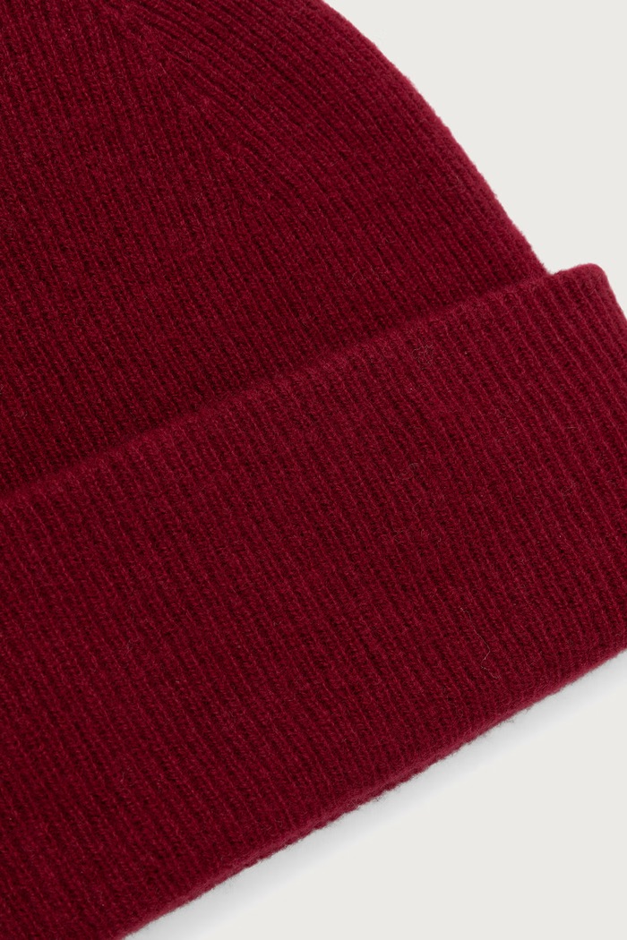 Akcesoria Answear.LAB Czapka beanie damska wełniana QH-1.cjk bordowy