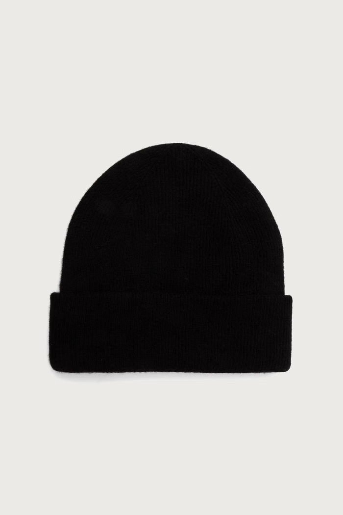 Answear.LAB Czapka beanie damska wełniana czarny QH-1.cjk