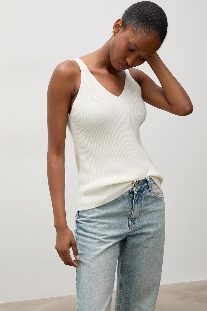 Top swetrowy damski wełniany Answear.LAB ASR-2601 beżowy