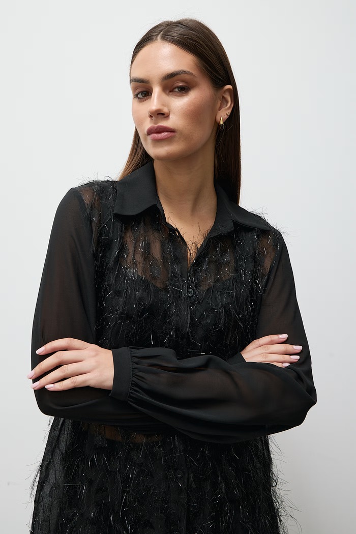 Koszula damska Answear.LAB czarny WF24-112.itjr