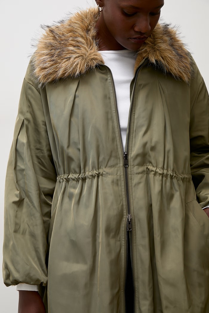 Answear.LAB Parka damska długa kurtka khaki