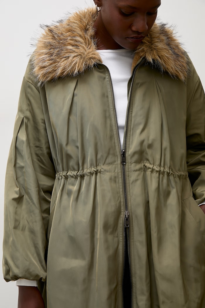 Answear.LAB Parka damska długa kurtka khaki