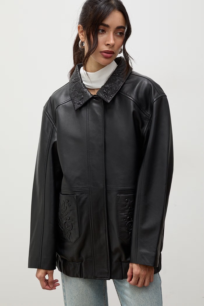 Kurtka damska skórzana Answear.LAB LOREI/NATALIA czarny