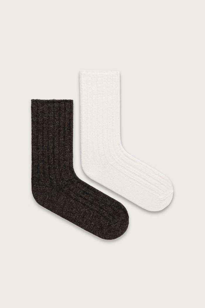 Answear.LAB Skarpety damskie brązowy SOCKS