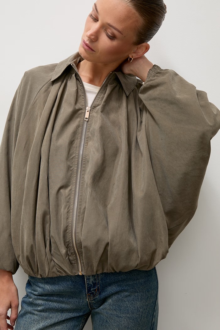 Answear.LAB kurtka oversize damska zielony 8820.fak