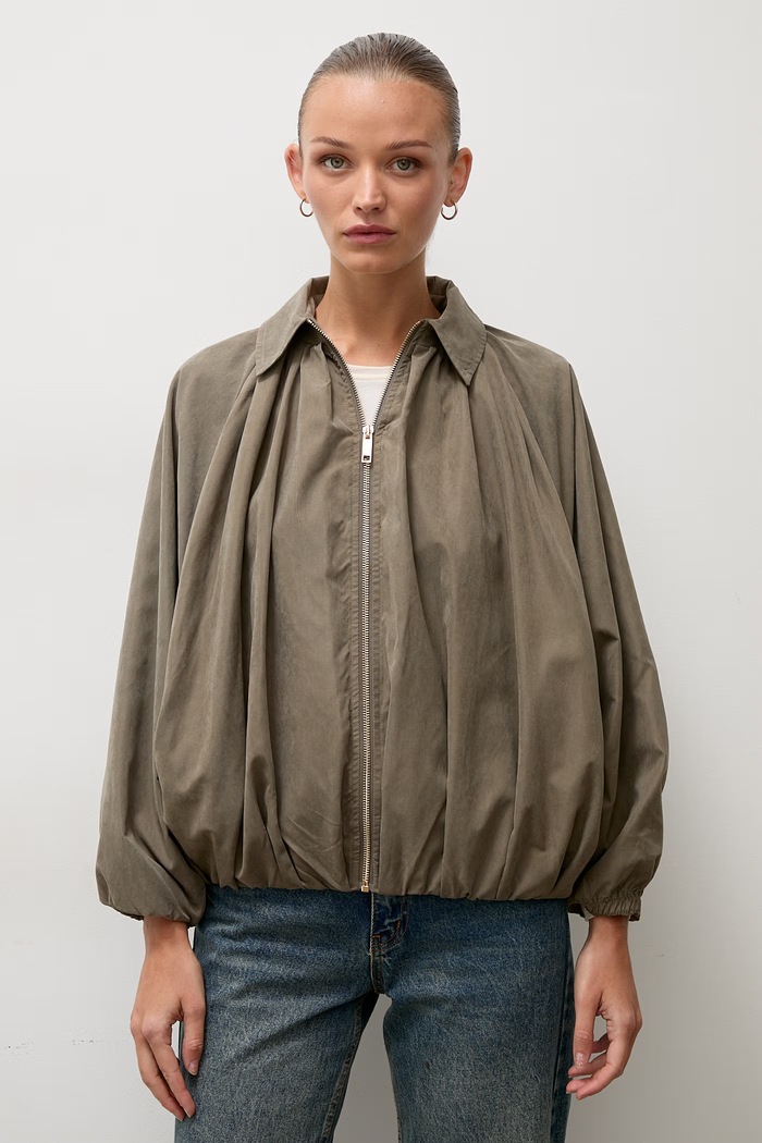 Answear.LAB kurtka oversize damska zielony 8820.fak