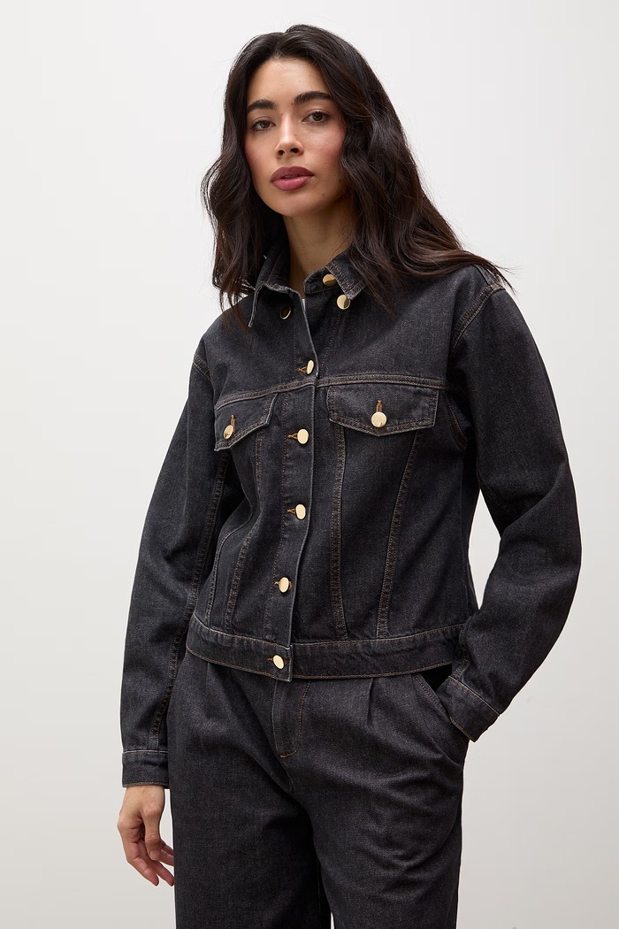 Kurtka damska jeansowa Answear.LAB CK0956.tok czarny