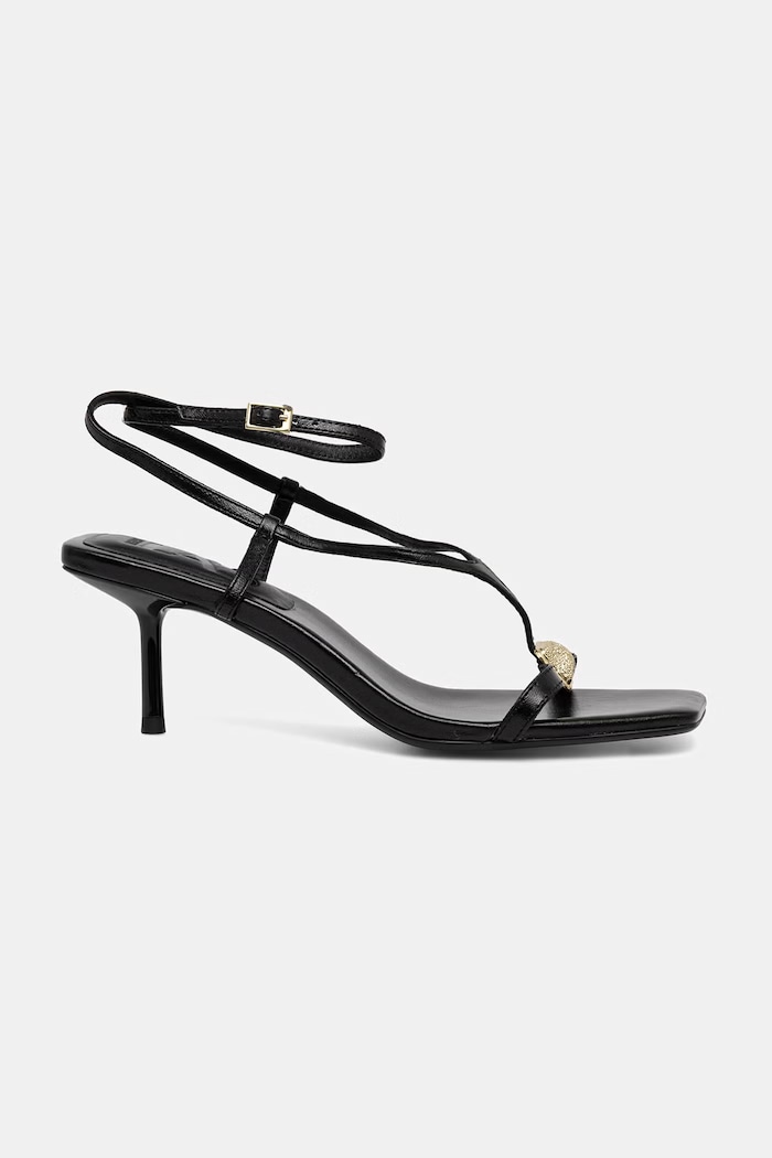 Answear.LAB sandale cu toc cui din piele V2162-1-2.cjk negru WA26