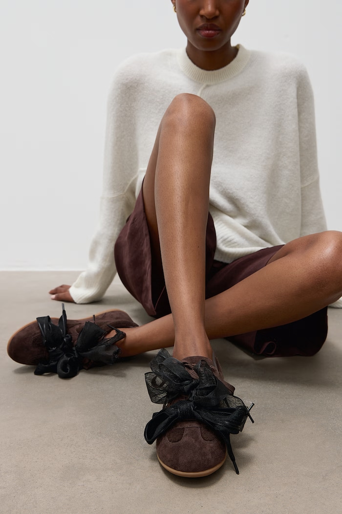 Answear.LAB Sneakersy damskie zamszowe brązowy LT062-2.cjk