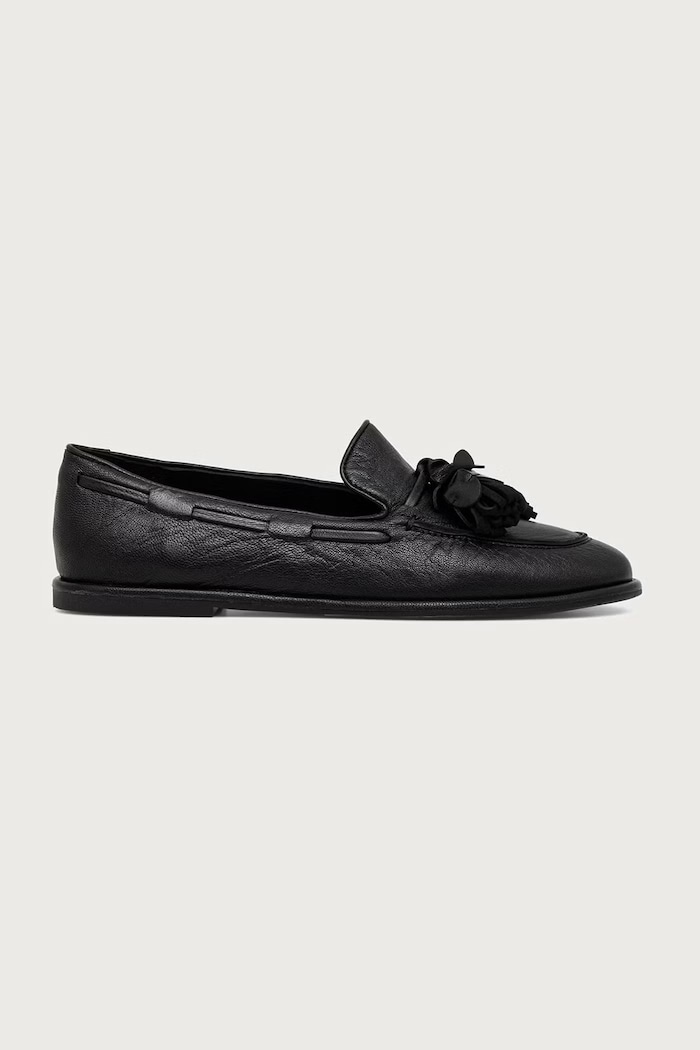 Answear.LAB Mokasinke za žene od kože crna V2513-93.cjk
