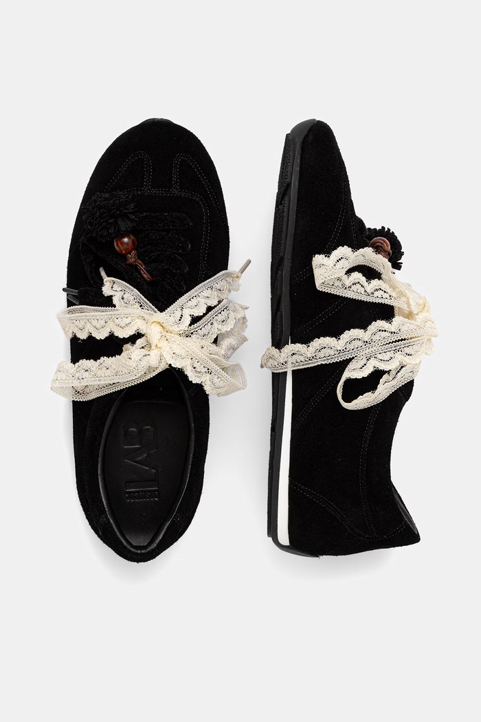 Answear.LAB sneakersy damskie zamszowe V2105-88.cjk czarny WA26