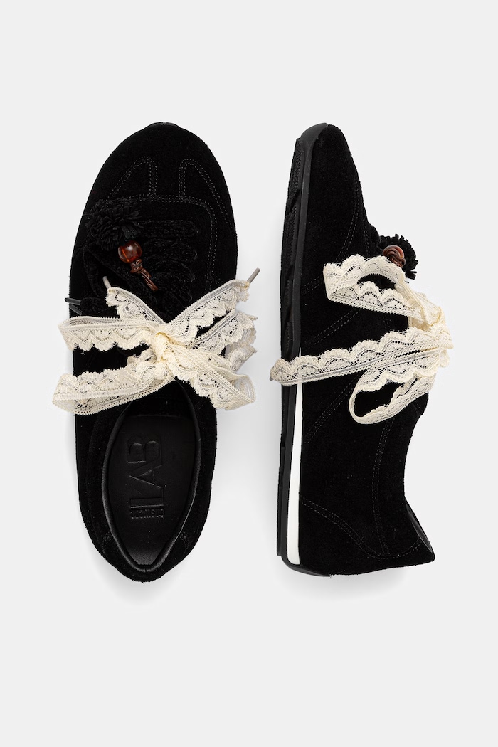 Answear.LAB sneakersy damskie zamszowe V2105-88.cjk czarny WA26