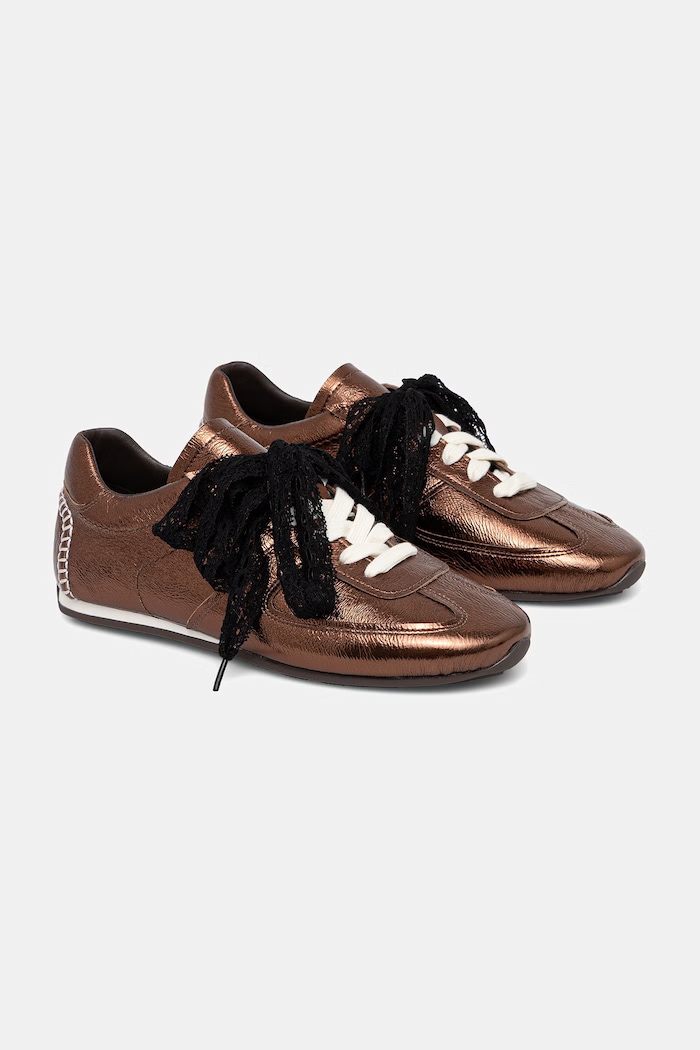 Answear.LAB sneakersy damskie skórzane brązowy V2286-158.1.cjk