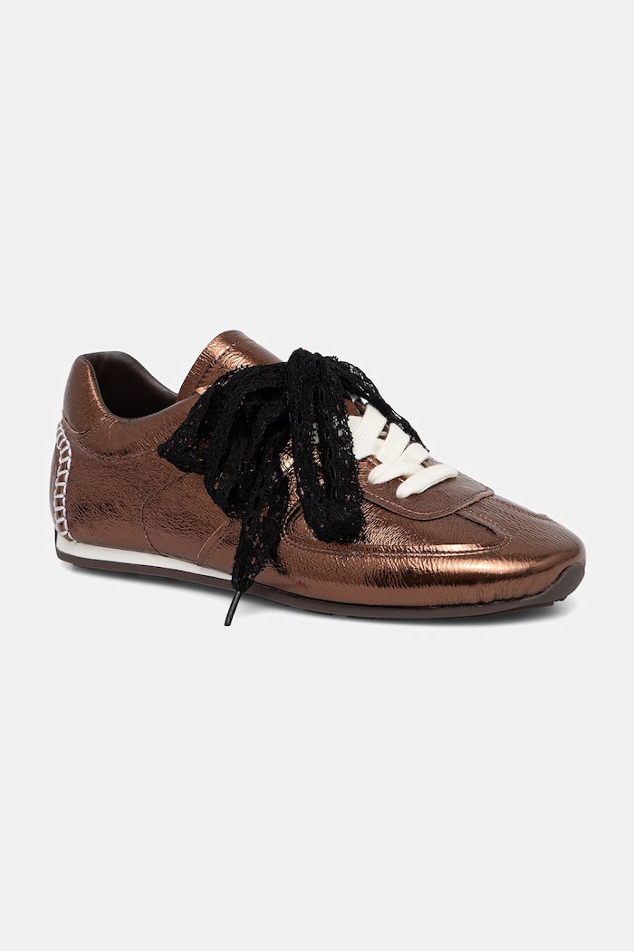 Obuwie Answear.LAB sneakersy damskie skórzane V2286-158.1.cjk brązowy