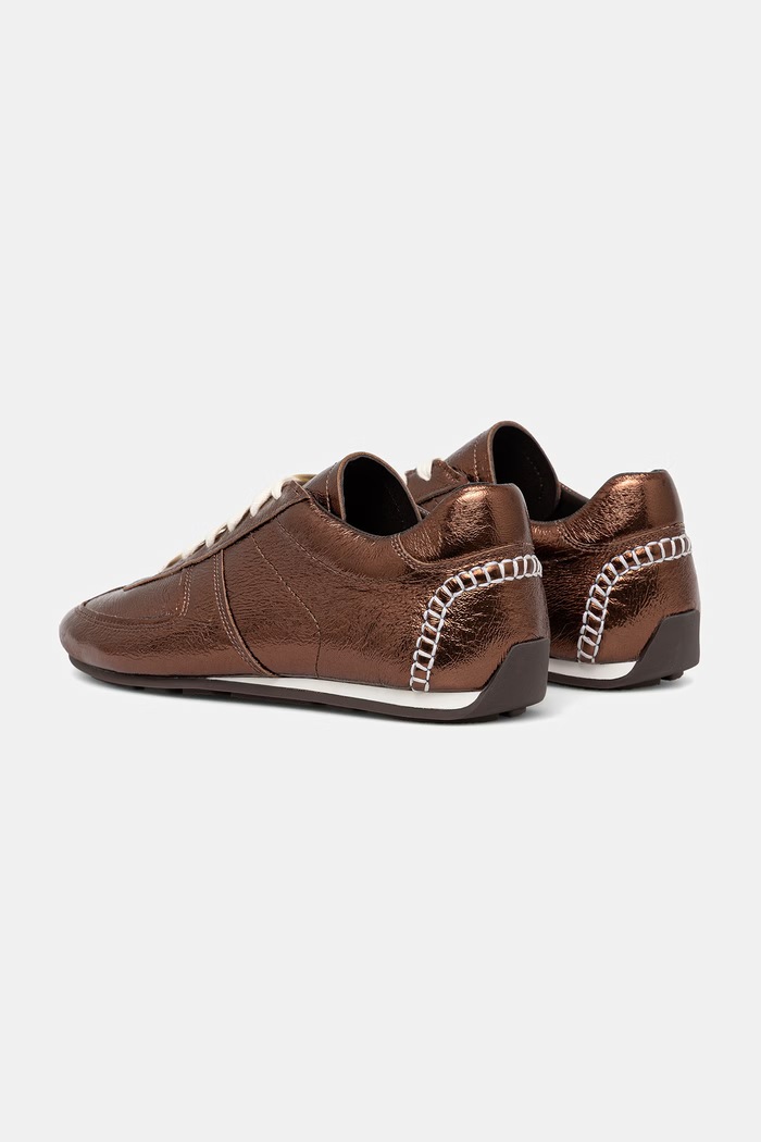 Answear.LAB sneakersy damskie skórzane V2286-158.1.cjk brązowy
