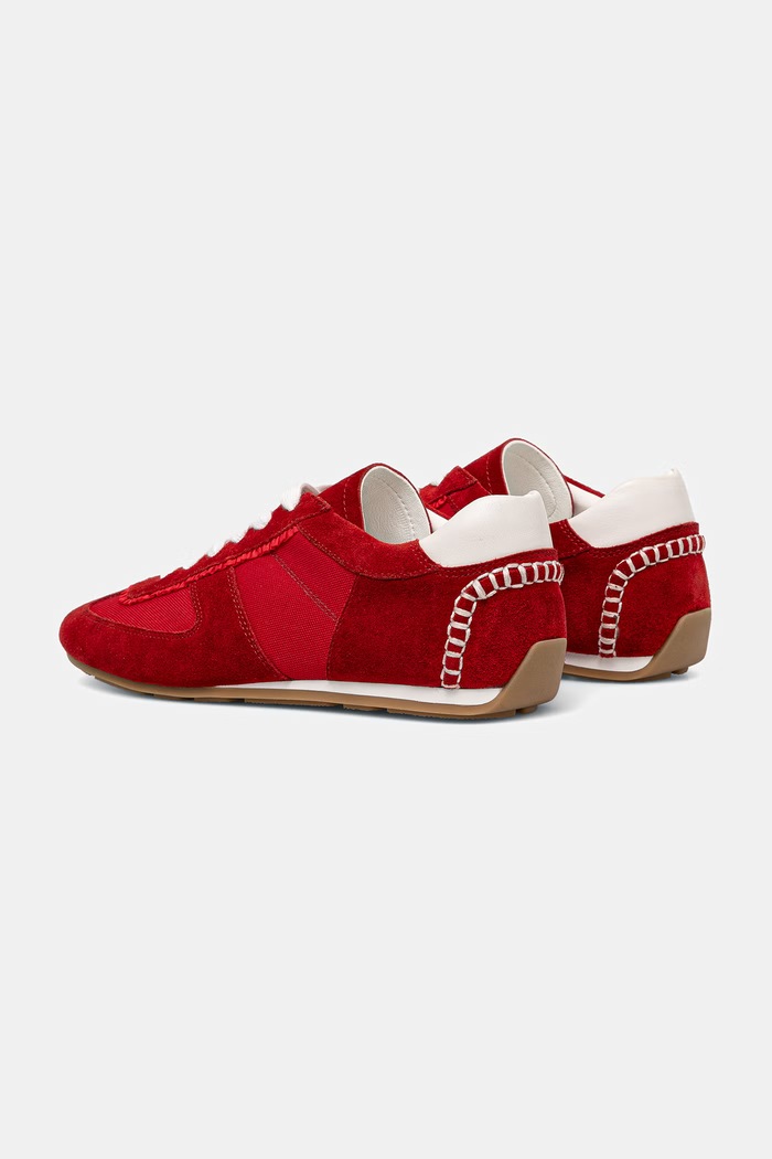 Answear.LAB sneakersy damskie zamszowe V2286H-168.cjk czerwony