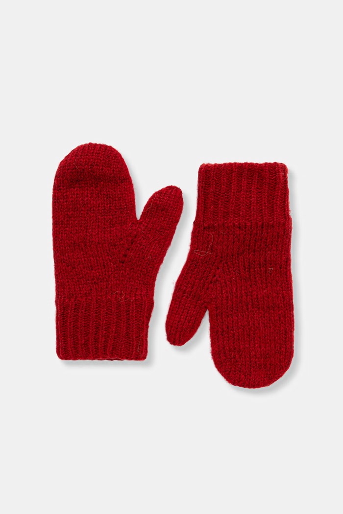 Answear.LAB Rękawiczki damskie z wełną merino 2208538 czerwony WA26