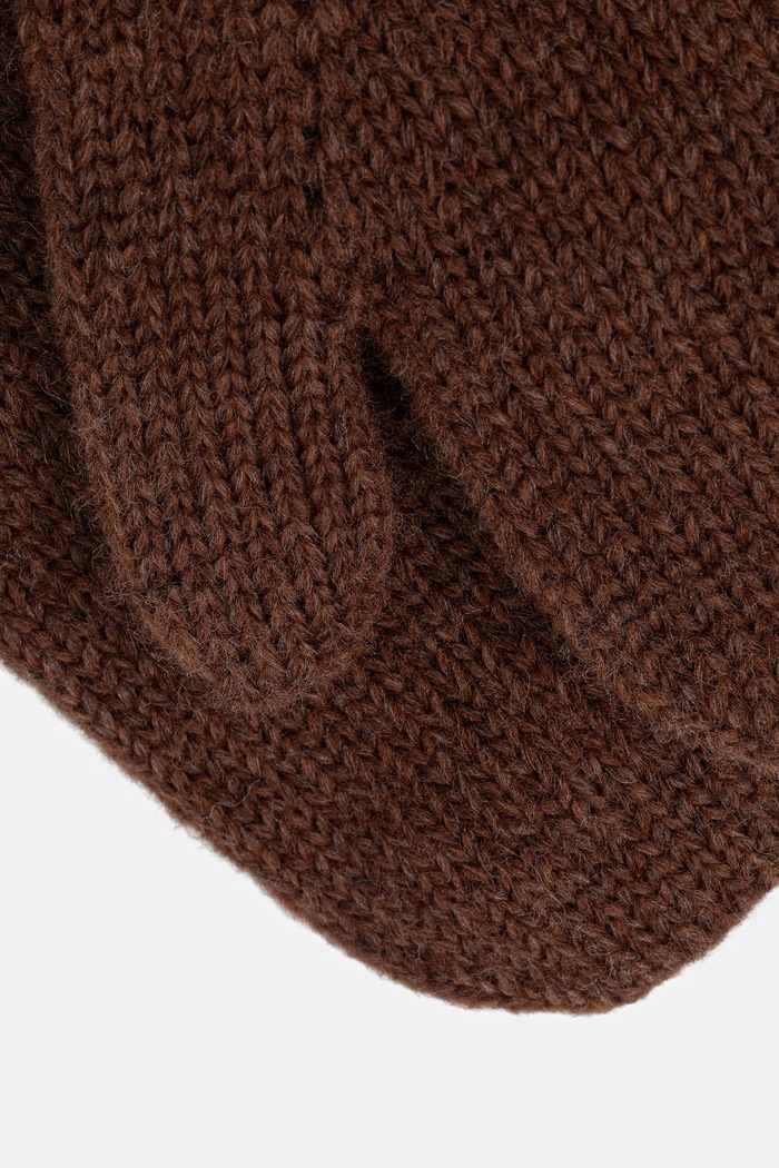 Akcesoria Answear.LAB Rękawiczki damskie z wełną merino 2208538 brązowy