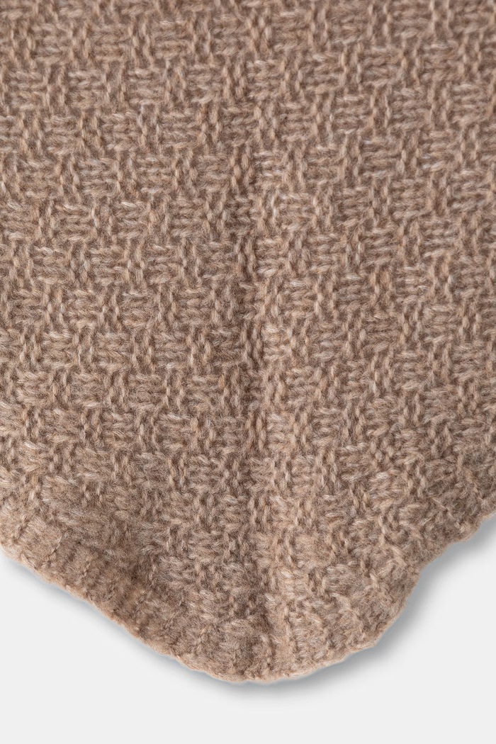 Chusta damska z wełną merino Answear.LAB WA25-SAD008 | 2506042 beżowy