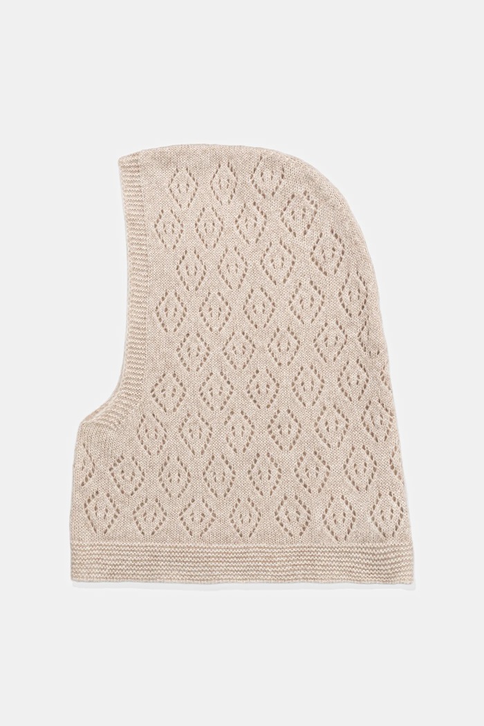 Answear.LAB Kaptur damski z wełną merino WA25-SAD011 | 2311817 beżowy WA26