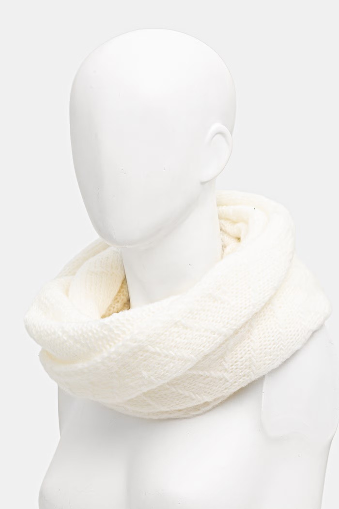 Komin damski z wełną merino Answear.LAB 2306021 beżowy