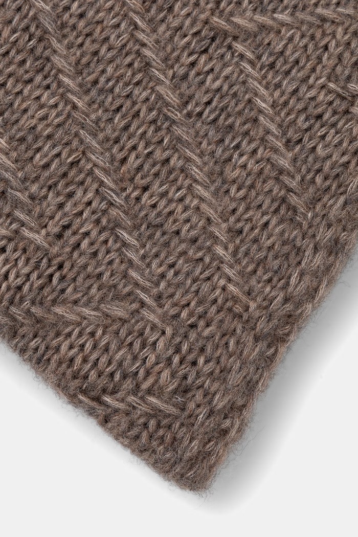 Akcesoria Answear.LAB Komin damski z wełną merino 2306021 brązowy