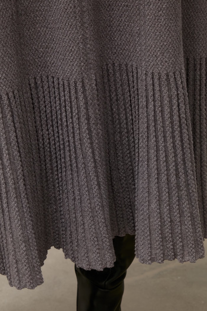 Spódnica rozkloszowana z wiskozą Answear.LAB WF2980.fjk szary