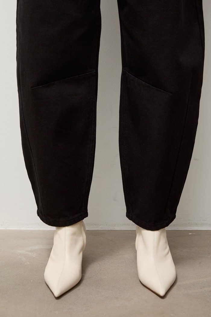 Jeansy barrel damskie Answear.LAB czarny PN1757.tok