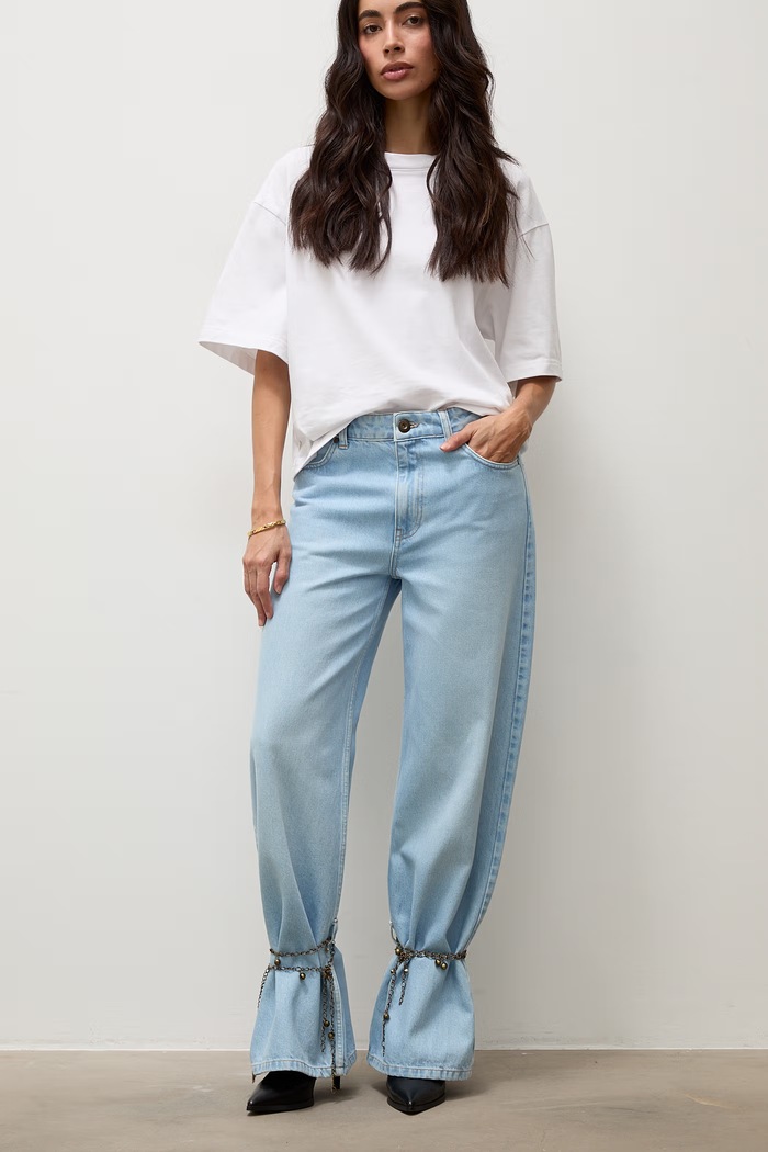 Answear.LAB Jeansy damskie niebieski PN1754.tok