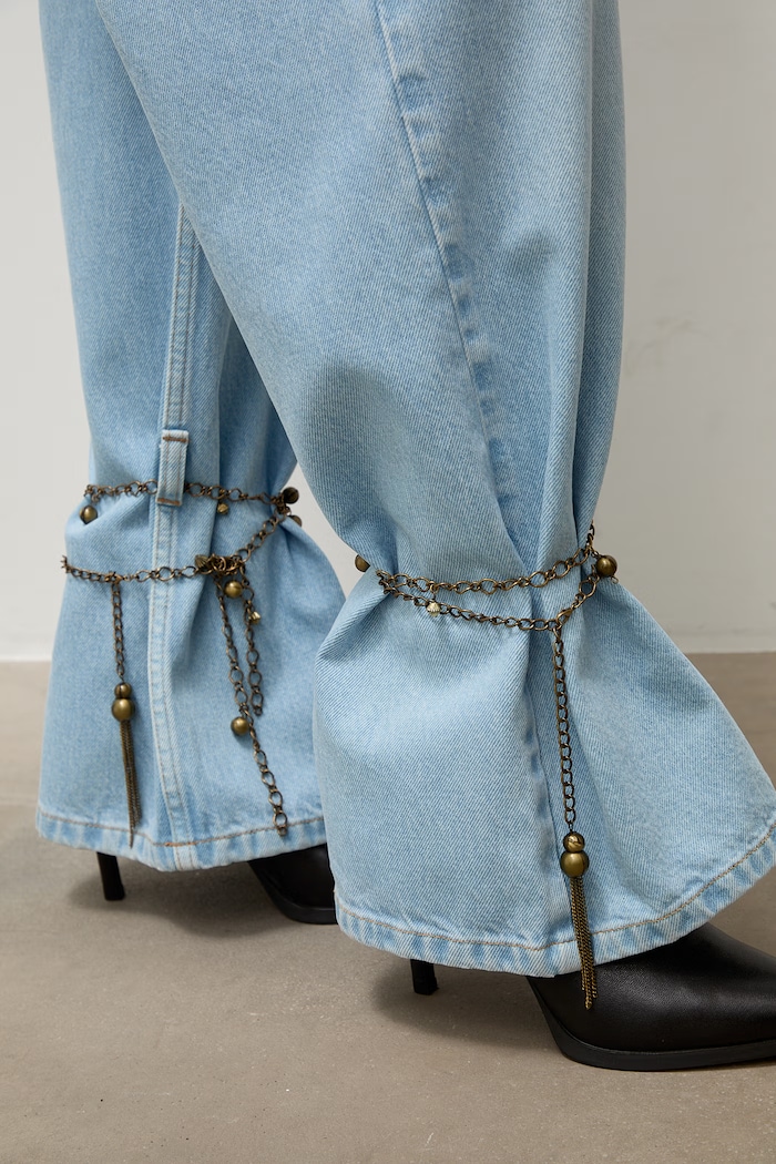 Jeansy damskie Answear.LAB PN1754.tok niebieski