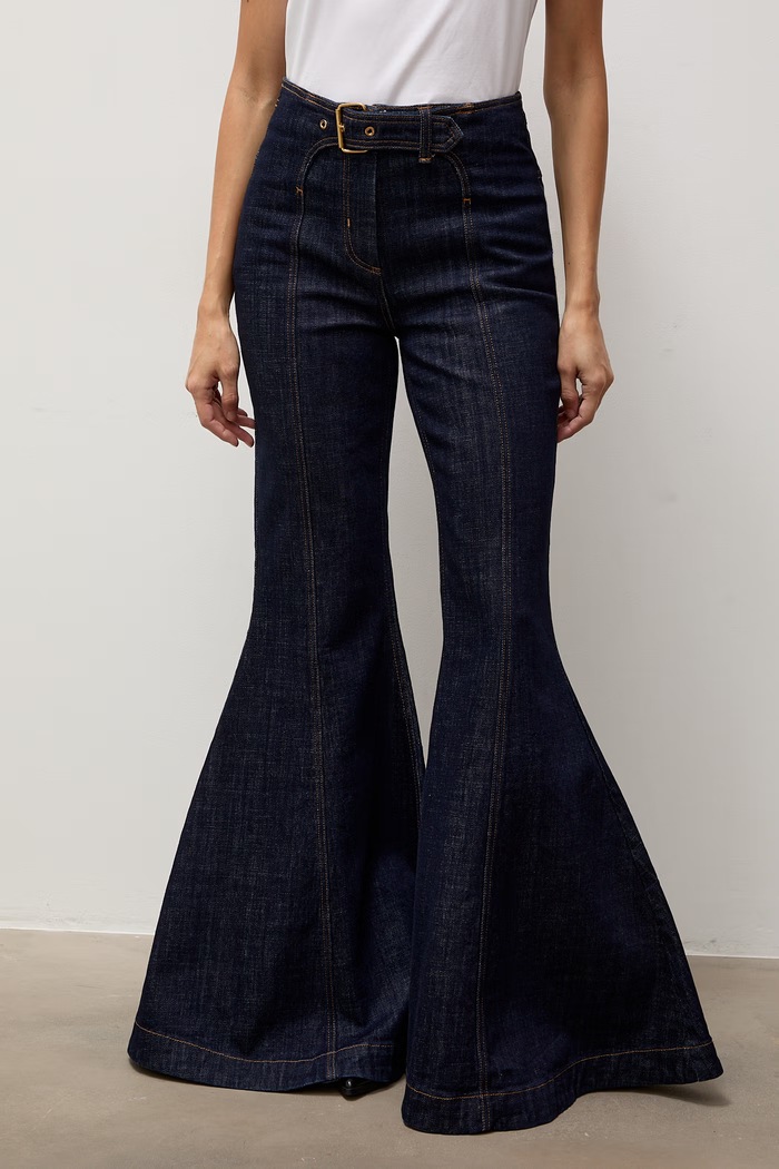 Answear.LAB Jeansy bootcut damskie PN1763.tok granatowy WA26