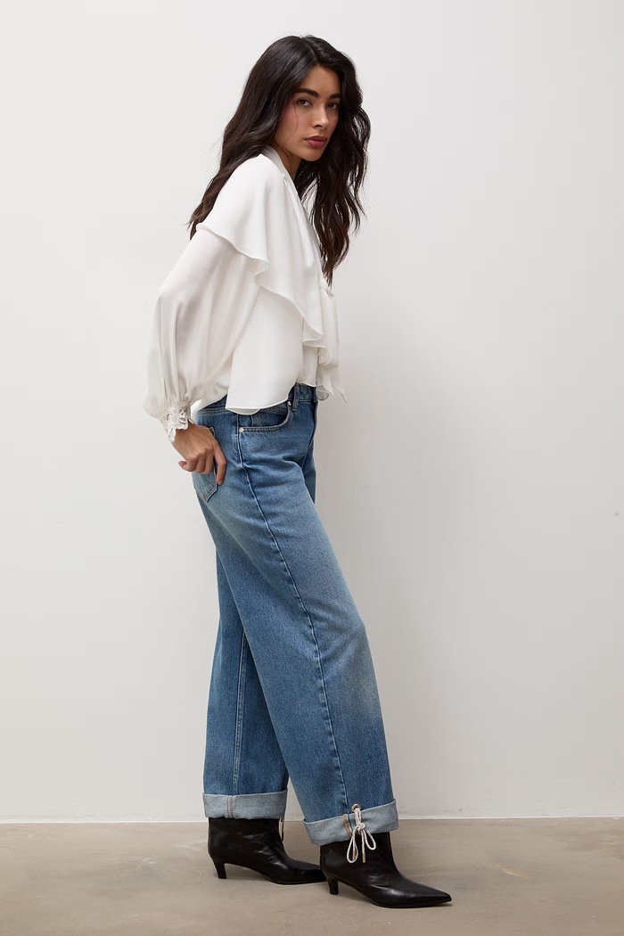 Answear.LAB Jeansy damskie niebieski PN1746.tok