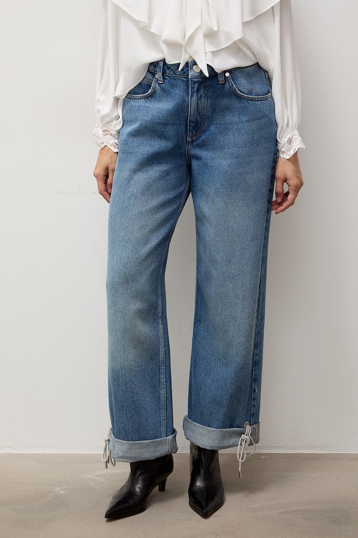 Jeansy damskie Answear.LAB PN1746.tok niebieski